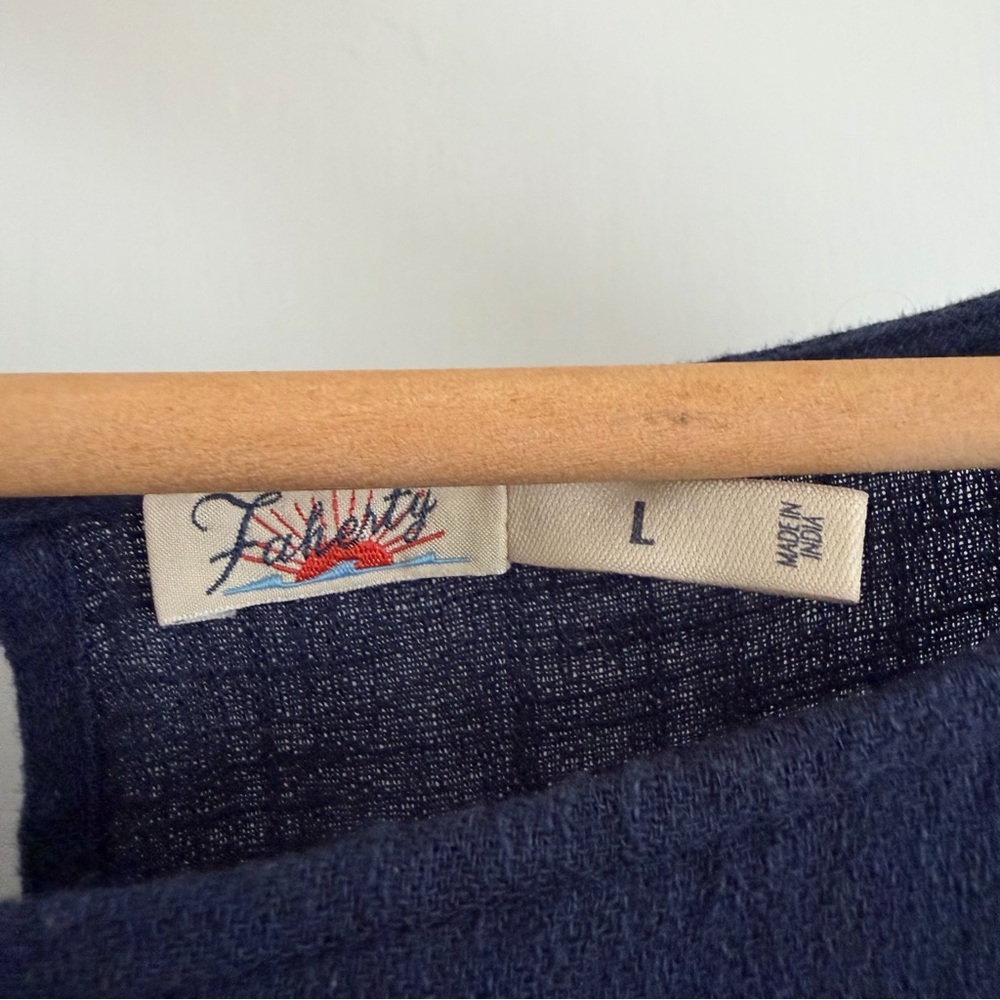 FAHERTY Coast To Coast Midi Dress in Navy - Excellent Pre-Owned Condition, Large - Picture 9 of 16